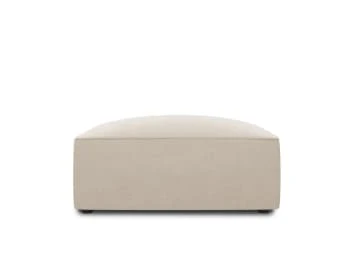Pouf en velours gris foncé Micadoni Home Poufs Pouf En Velours Gris Foncé -Fauteuils Shop pouf en velours beige 4