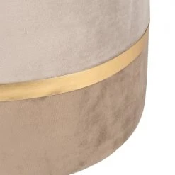 Maisons Du Monde Poufs Pouf En Velours Gris Clair Et Métal Doré -Fauteuils Shop pouf en velours gris clair et metal dore 1000 16 14 212312 3