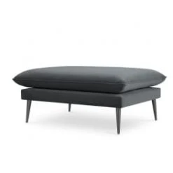 Micadoni Home Poufs Pouf En Velours Beige -Fauteuils Shop pouf en velours gris fonce 4