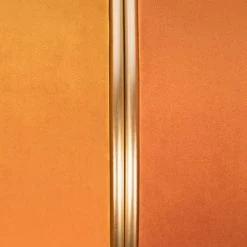 Drawer Poufs Pouf En Velours Jaune Et Orange -Fauteuils Shop pouf en velours jaune et orange 3