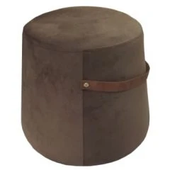 Nordlys Poufs Pouf En Velours Marron Avec Corde -Fauteuils Shop pouf en velours marron avec corde 4