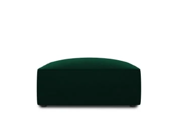 Pouf en velours gris foncé Micadoni Home Poufs Pouf En Velours Gris Foncé -Fauteuils Shop pouf en velours vert bouteille 7