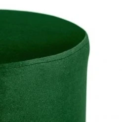 Nordlys Poufs Pouf En Velours Vert Et Base En Bois 5 Nordlys Poufs Pouf En Velours Vert Et Base En Bois -Fauteuils Shop pouf en velours vert et base en bois 5