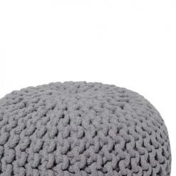Beliani Poufs Pouf Gris Foncé 40 X 25 Cm 2 Beliani Poufs Pouf Gris Foncé 40 X 25 Cm -Fauteuils Shop pouf gris fonce 40 x 25 cm 2