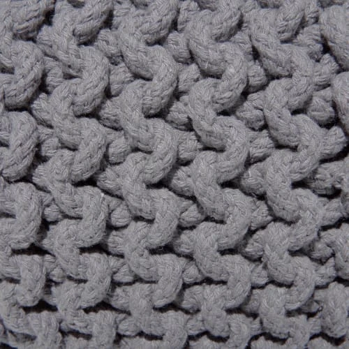 Pouf gris foncé 40 x 25 cm Beliani Poufs Pouf Gris Foncé 40 X 25 Cm -Fauteuils Shop pouf gris fonce 40 x 25 cm 4