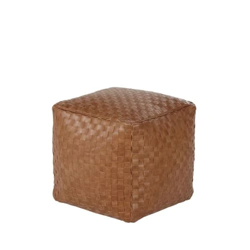 Pouf imitation cuir marron Maisons Du Monde Poufs Pouf Imitation Cuir Marron -Fauteuils Shop pouf imitation cuir marron 1000 9 0 222794 1