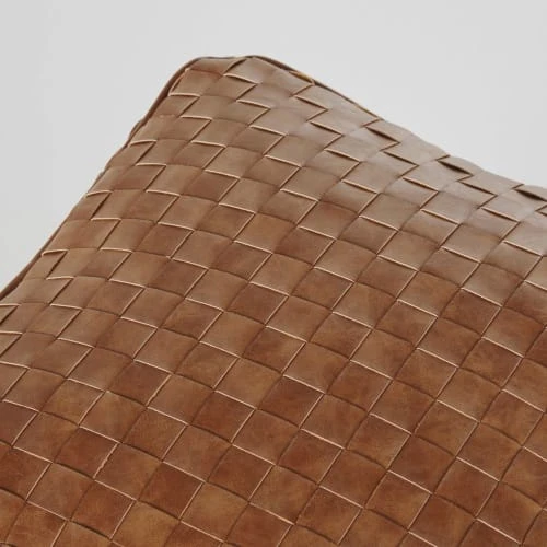 Pouf imitation cuir marron Maisons Du Monde Poufs Pouf Imitation Cuir Marron -Fauteuils Shop pouf imitation cuir marron 1000 9 0 222794 3