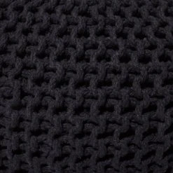 Beliani Poufs Pouf Noir 50 X 35 Cm -Fauteuils Shop pouf noir 50 x 35 cm 4