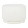 Maisons Du Monde Poufs Pouf Ovale En Bouclettes Blanches Et Pin