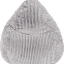 Sitting Point Poufs Pouf Poire D'intérieur Velours Grosse Cote Gris Clair 70x110cm -Fauteuils Shop pouf poire d interieur velours grosse cote gris clair 70x110cm 3