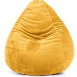 Sitting Point Poufs Pouf Poire XL D'intérieur Fourrure Douce Beige 70x110cm 2 Sitting Point Poufs Pouf Poire XL D'intérieur Fourrure Douce Beige 70x110cm -Fauteuils Shop pouf poire xl d interieur fourrure douce moutarde 70x110cm