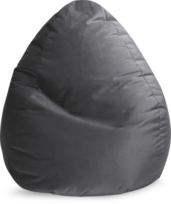 Pouf poire XXL d'intérieur aspect velours pétrole 80x130cm Sitting Point Poufs Pouf Poire XXL D'intérieur Aspect Velours Pétrole 80x130cm -Fauteuils Shop pouf poire xxl d interieur aspect velours anthracite