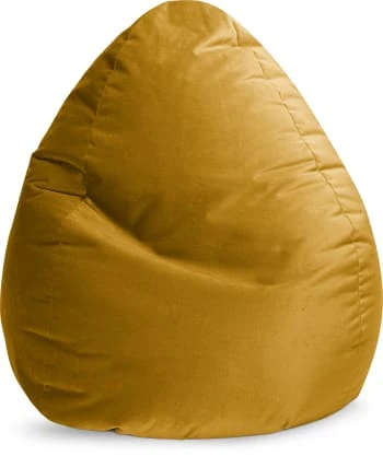 Pouf poire XXL d'intérieur aspect velours pétrole 80x130cm Sitting Point Poufs Pouf Poire XXL D'intérieur Aspect Velours Pétrole 80x130cm -Fauteuils Shop pouf poire xxl d interieur aspect velours moutarde