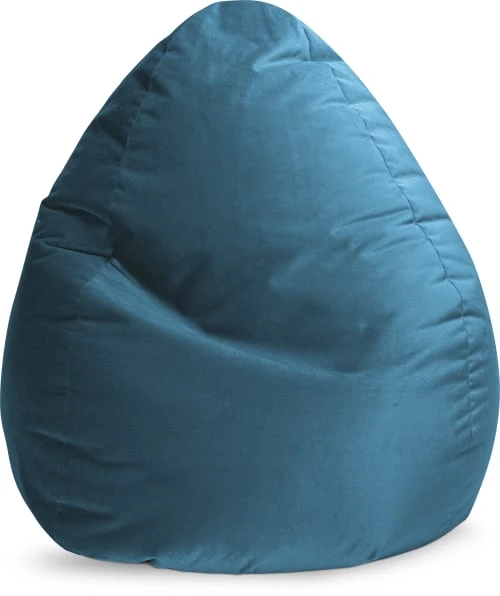 Pouf poire XXL d'intérieur aspect velours pétrole 80x130cm Sitting Point Poufs Pouf Poire XXL D'intérieur Aspect Velours Pétrole 80x130cm -Fauteuils Shop pouf poire xxl d interieur aspect velours petrole