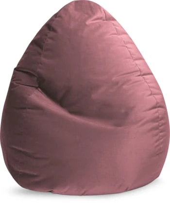 Pouf poire XXL d'intérieur aspect velours pétrole 80x130cm Sitting Point Poufs Pouf Poire XXL D'intérieur Aspect Velours Pétrole 80x130cm -Fauteuils Shop pouf poire xxl d interieur aspect velours vieux rose