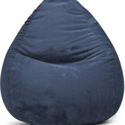 Sitting Point Poufs Pouf Poire XXL D'intérieur Fourrure Douce Moutarde 80x130cm -Fauteuils Shop pouf poire xxl d interieur fourrure douce bleu 80x130cm 3