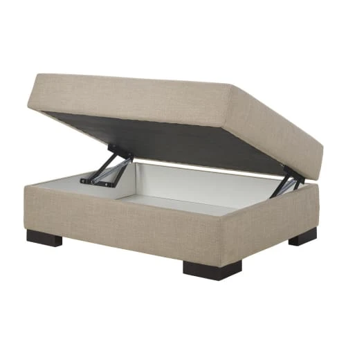 Pouf pour canapé modulable avec coffre de rangement beige Maisons Du Monde Poufs Pouf Pour Canapé Modulable Avec Coffre De Rangement Beige -Fauteuils Shop pouf pour canape modulable avec coffre de rangement beige 1000 3 37 213319 2