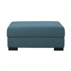 Maisons Du Monde Poufs Pouf Pour Canapé Modulable Avec Coffre De Rangement Bleu Pétrole