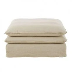 Maisons Du Monde Assises Pouf Pour Canapé Modulable En Lin