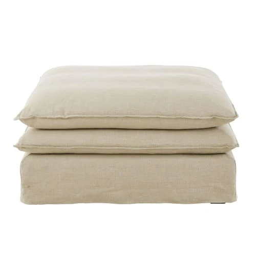 Pouf pour canapé modulable en lin Maisons Du Monde Assises Pouf Pour Canapé Modulable En Lin -Fauteuils Shop pouf pour canape modulable en lin 1000 6 1 187822 1