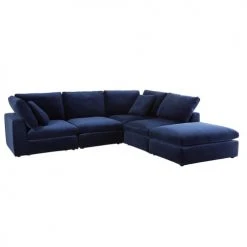 Maisons Du Monde Assises Pouf Pour Canapé Modulable En Velours Bleu Nuit -Fauteuils Shop pouf pour canape modulable en velours bleu nuit 1000 9 30 175551 1