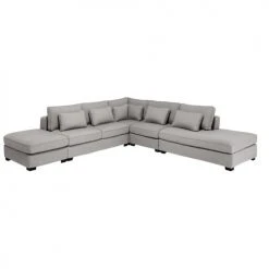 Maisons Du Monde Poufs Pouf Pour Canapé Modulable Gris Clair 3 Maisons Du Monde Poufs Pouf Pour Canapé Modulable Gris Clair -Fauteuils Shop pouf pour canape modulable gris clair 1000 0 39 203235 4