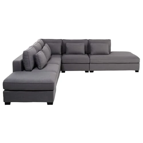 Pouf pour canapé modulable gris clair Maisons Du Monde Assises Pouf Pour Canapé Modulable Gris Clair -Fauteuils Shop pouf pour canape modulable gris clair 1000 14 1 180401 3