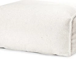 Sitting Point Poufs Pouf Repose Pied Carré Fourrure Douce Beige 55x65x35cm -Fauteuils Shop pouf repose pied carre fourrure douce beige 55x65x35cm 3