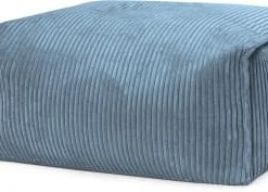 Sitting Point Poufs Pouf Repose Pied Carré Velours Grosse Cote Bleu Pétrole 55x65x35cm 4 Sitting Point Poufs Pouf Repose Pied Carré Velours Grosse Cote Bleu Pétrole 55x65x35cm -Fauteuils Shop pouf repose pied carre velours grosse cote bleu petrole 55x65x35cm 3