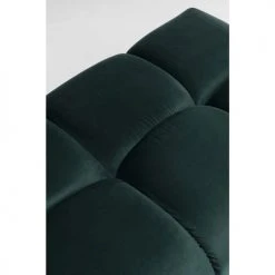 Kare Design Poufs Pouf Repose-pieds En Velours Vert Foncé -Fauteuils Shop pouf repose pieds en velours vert fonce 2