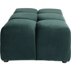 Kare Design Poufs Pouf Repose-pieds En Velours Vert Foncé -Fauteuils Shop pouf repose pieds en velours vert fonce 4