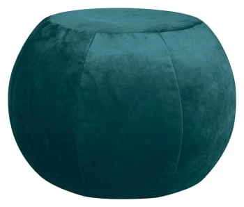 Pouf rond d'intérieur en velours bordeaux Sitting Point Poufs Pouf Rond D'intérieur En Velours Bordeaux -Fauteuils Shop pouf rond d interieur en velours bleu petrole