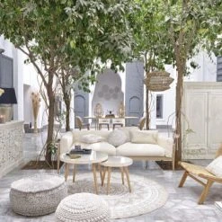 Maisons Du Monde Poufs Pouf Rond En Coton Imprimé 4 Maisons Du Monde Poufs Pouf Rond En Coton Imprimé -Fauteuils Shop pouf rond en coton imprime 1000 3 32 165549 6