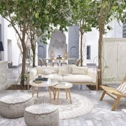 Maisons Du Monde Poufs Pouf Rond En Coton Imprimé 2 Maisons Du Monde Poufs Pouf Rond En Coton Imprimé -Fauteuils Shop pouf rond en coton imprime 1000 3 32 165549 8