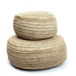Bazar Bizar Poufs Pouf Rond En Herbe De Mer Naturel D60 -Fauteuils Shop pouf rond en herbe de mer naturel d60 2