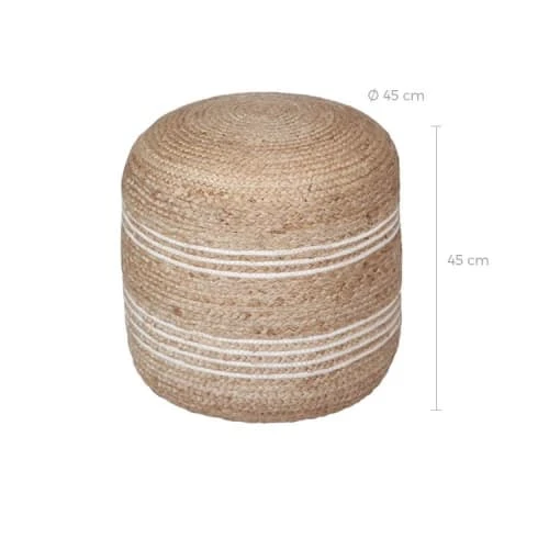Pouf rond en jute Rendez Vous Déco Poufs Pouf Rond En Jute -Fauteuils Shop pouf rond en jute 3