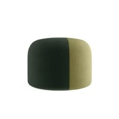 Potiron Paris Poufs Pouf Rond En Velours Bicolore Rouge -Fauteuils Shop pouf rond en velours bicolore vert