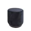Leitmotiv Poufs Pouf Rond En Velours Noir