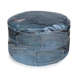 Reversible Poufs Pouf Rond Transparent à Remplir -Fauteuils Shop pouf rond transparent a remplir 3