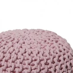 Beliani Poufs Pouf Rose 40 X 25 Cm -Fauteuils Shop pouf rose 40 x 25 cm 2