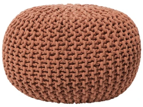 Pouf rouille 50 x 35 cm Beliani Poufs Pouf Rouille 50 X 35 Cm -Fauteuils Shop pouf rouille 50 x 35 cm