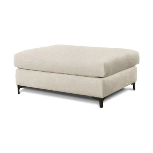 Pouf salon tissu beige Maison Aubertin Poufs Pouf Salon Tissu Beige -Fauteuils Shop pouf salon tissu beige 1