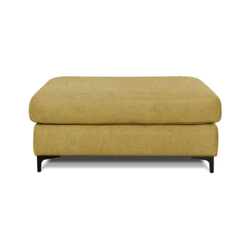 Pouf salon tissu jaune Maison Aubertin Poufs Pouf Salon Tissu Jaune -Fauteuils Shop pouf salon tissu jaune