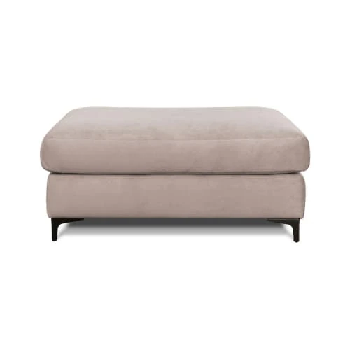 Pouf salon velours beige Maison Aubertin Poufs Pouf Salon Velours Beige -Fauteuils Shop pouf salon velours beige