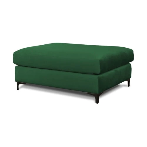 Pouf salon velours vert Maison Aubertin Poufs Pouf Salon Velours Vert -Fauteuils Shop pouf salon velours vert 1