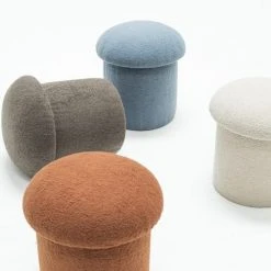 RNT By Really Nice Things Poufs Pouf Tapissé Avec Tissus Bouclé En Forme De Champignon Beige 5 RNT By Really Nice Things Poufs Pouf Tapissé Avec Tissus Bouclé En Forme De Champignon Beige -Fauteuils Shop pouf tapisse avec tissus boucle en forme de champignon beige 5