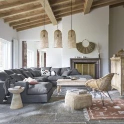 Maisons Du Monde Poufs Pouf Tressé En Chanvre -Fauteuils Shop pouf tresse en chanvre 1000 7 21 190220 6