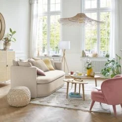 Maisons Du Monde Poufs Pouf Tressé En Coton Macramé -Fauteuils Shop pouf tresse en coton macrame 1000 11 38 177814 14