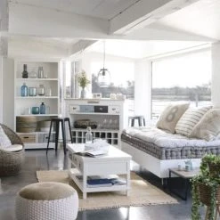 Maisons Du Monde Poufs Pouf Tressé En Jute Et Coton Blanc 30x60cm 5 Maisons Du Monde Poufs Pouf Tressé En Jute Et Coton Blanc 30x60cm -Fauteuils Shop pouf tresse en jute et coton blanc 30x60cm 1000 13 16 169469 8