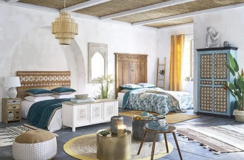 Pouf tressé en jute et coton blanc 30x60cm Maisons Du Monde Poufs Pouf Tressé En Jute Et Coton Blanc 30x60cm -Fauteuils Shop pouf tresse en jute et coton blanc 30x60cm 1000 13 16 169469 9